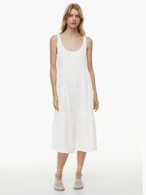 Wilfred Free/Aritzia Firefly Midi Dress | Size Sm | 100% Organic Cotton